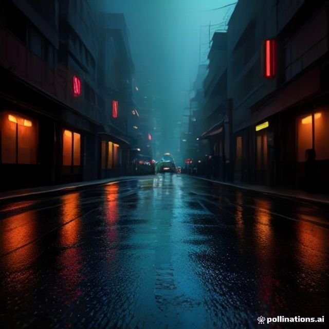 Neon city street — made with Velkar AI