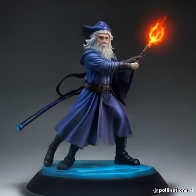 Wizard anime figure — made with Velkar AI